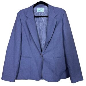 Levi’s Vintage 70s Bend Over Purple Lined Single Button Career Blazer Jacket 18